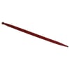Loader tine, straight, square section 44x1100mm, pointed tip with M28x1.5mm nut, red, SHW