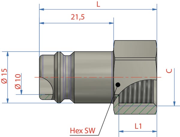 Racc. rap. filet fem. BSP 1/4" vue 3