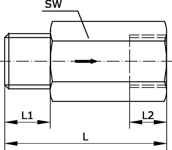 Clapet anti-retour 1/8" vue 3