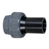 PVC-U coupling - Sleeve (PE) x Compression nut (PVC)