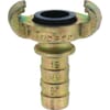 Claw couplings with hose end and safety collar