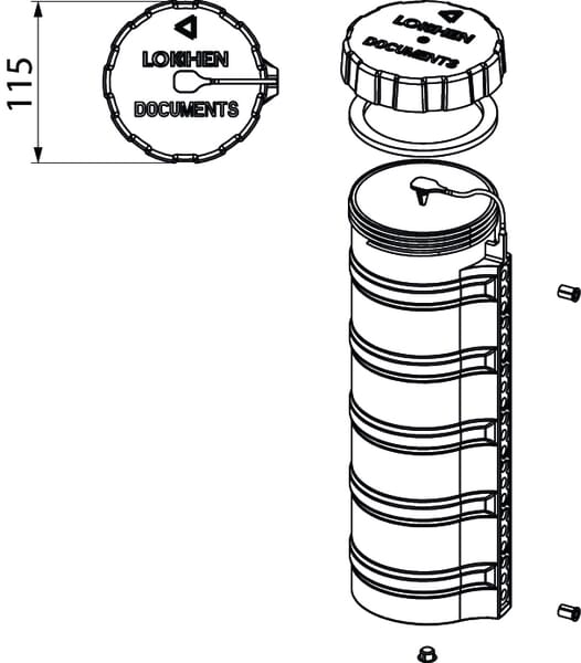 Porte-documents cylindrique vue 6