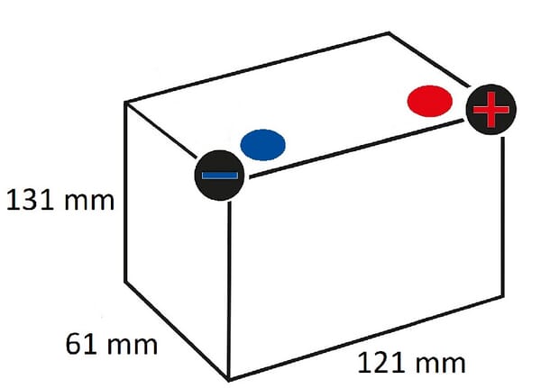 Käynnistysakku Varta 12V 5Ah 60A - Auton Akut ja Ajoneuvoakut - 505012006I314PS - 4