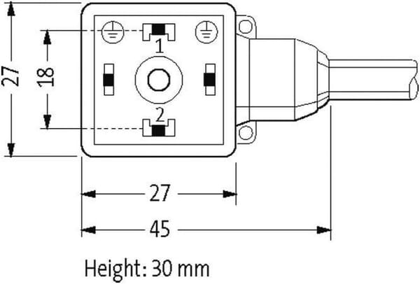 Fiche 18mm, 3m cab., PUR/PVC vue 3