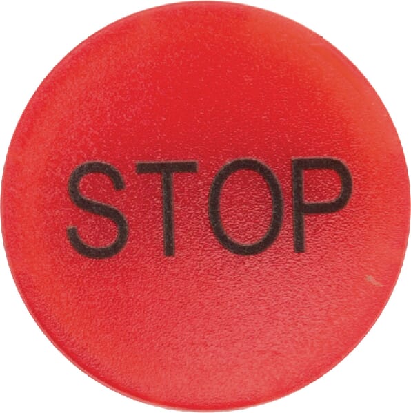 Verr p bout pous lum roug STOP · réf. M22XDLRGB0