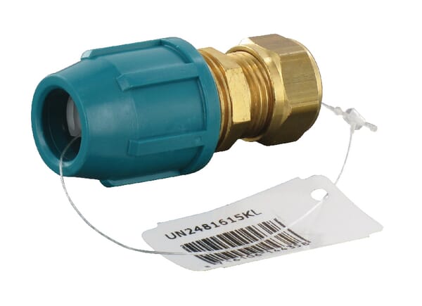 Raccord laiton 16x15mm PE fem. · réf. UN2481615KL