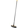 Solid street broom with handle
