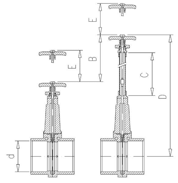 Vanne à Guilotine pvc D 160mm vue 2