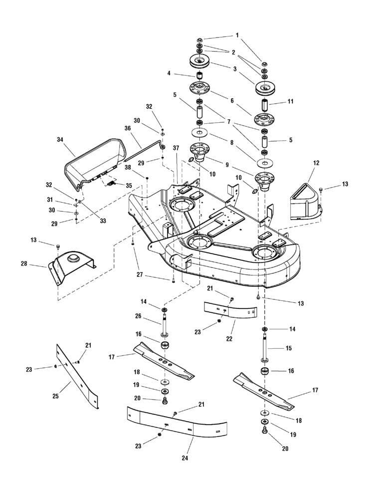 Žací jednotka 44" nůž