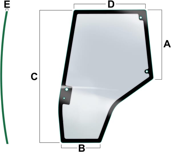 Vitre de porte · réf. VPM7451