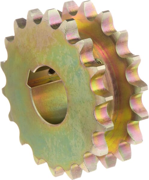 Pignon double 3/4" x 18T · réf. 1804002