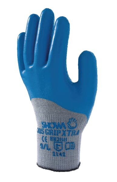 Showa 305 Grip Xtra Blue Work Gloves Various Sizes