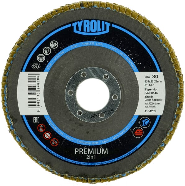Disque à lamelles 125 mm K80 Form 28A · réf. 34780146