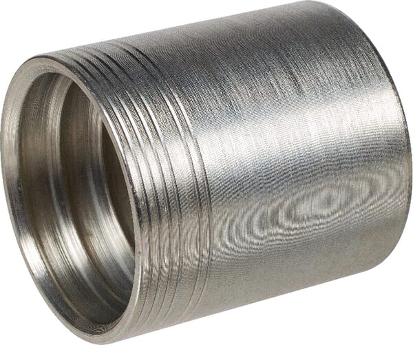 Jupe à sertir Ø67,8x72,9mm DN32 acier / zingué / blanc passivé Gates · réf. 20GS1F6