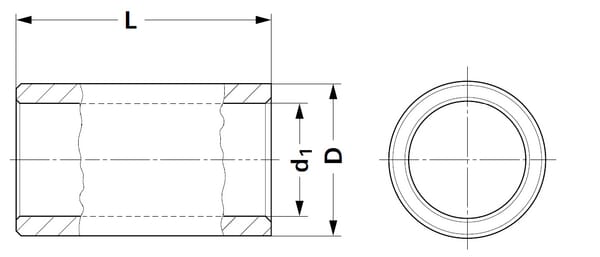 Alésage rond L100 Ø 35 avec clé 10 mm vue 3