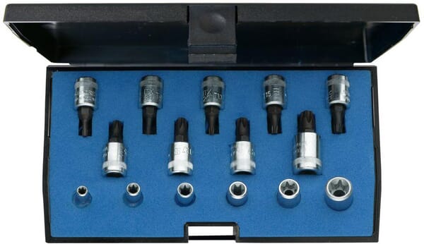 20 ITX Sada nástrčných klíčů 1/4" 15 dílná torx