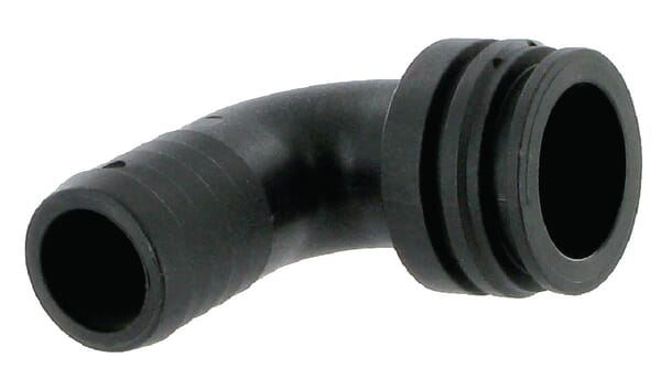 Raccord de tuyau 90° 25 mm avec connexion mâle T4 · réf. 1191425