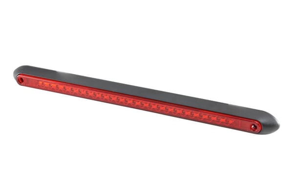 Feu de stop à LED rectangulaire 24V rouge avec boulon Hella ValueFit — réf. 2DA357015101