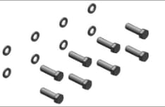 Jeu de vis JD 6000/7000 M20x180 10.9 — réf. 00951001