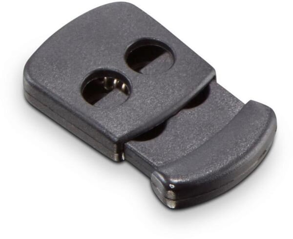 Arrêt de câble, double, pour câble Ø 3-5 mm, plastique noir · réf. PL11783
