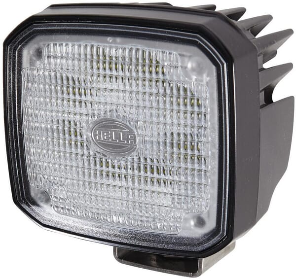 Phare de travail LED, 4000 lm, rectangulaire 12-24 V, blanc, 115 x 85,5 x 132,5 Deutsch plug, 8 LED, Hella — réf. 1GA995606001