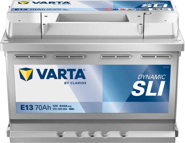 Batterie 12 V 70 Ah 640 A E13 VARTA Dynamic SLI — réf. 570409064