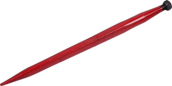 Dent de chargeur, droite, section carrée 45x820mm, pointe pointue avec écrou M28x1,5mm, rouge, Battista Porteri · réf. 519354582