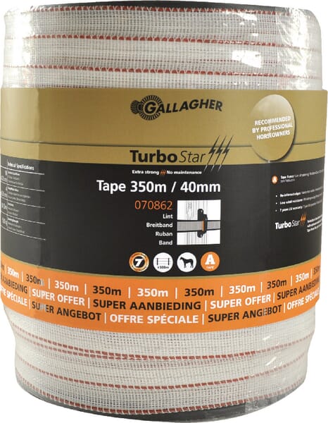 Ruban TurboStar 40mm blc 350m — réf. 070862GAL