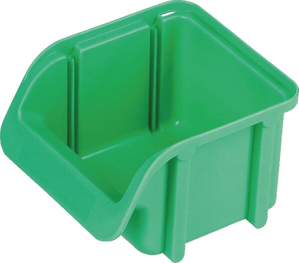 Boîte de rangement 100x115x75mm, capacité 0,46l, polypropylène vert, Linbin no.1 de Hünersdorff · réf. WE6714