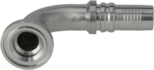 Raccord à sertir 4SH-DN32 avec flasque ø60,3 mm 90° · réf. SFLH322490G2