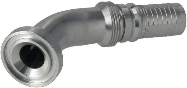 Raccord à sertir 4SH-DN25 avec flasque ø44,5 mm 45° · réf. SFLH251645G2