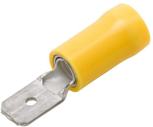 Fiche plate jaune 4-6 mm² · réf. 8KW744700003