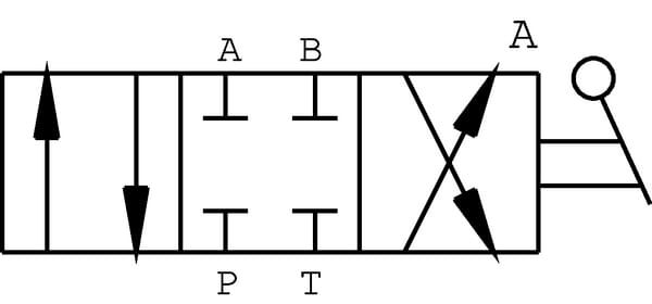 Vanne a 4 voies A 3/8 BSP vue 2