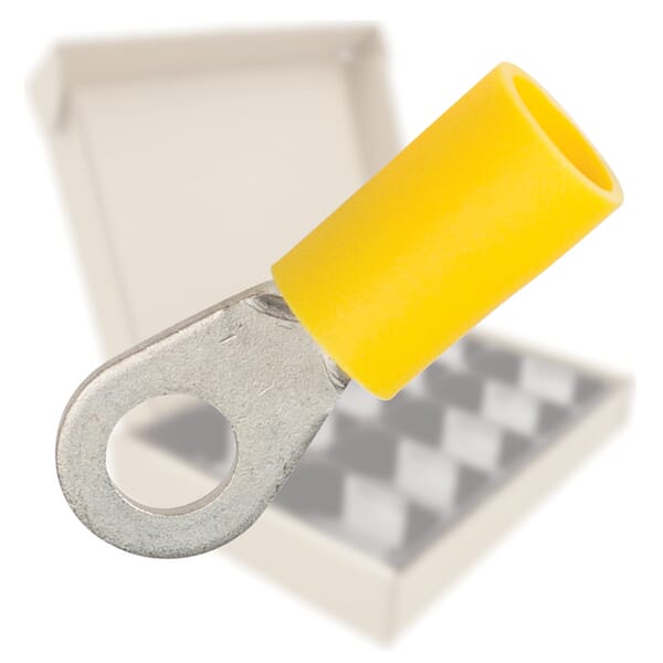 Doplňkový sortiment 2/2 žlutých kabelových koncovek pro zásuvky KWS