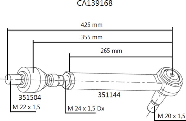 Barre d'accouplement vue 3
