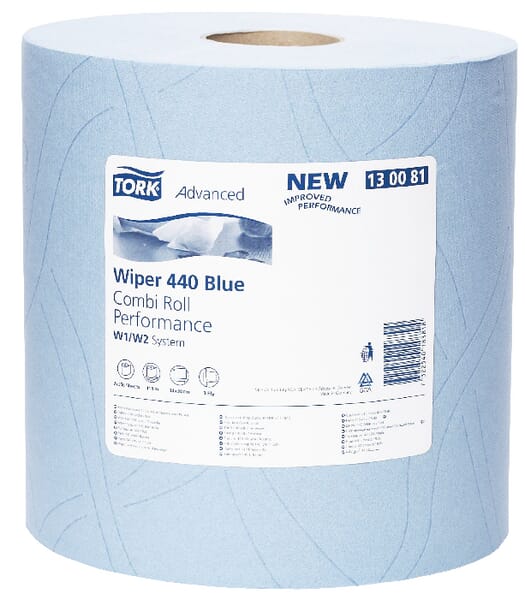 Papírové ručníky, modrá role, 24 cm x 119 m, třívrstvé, vnější Ø 260 mm, 2 ks, Tork