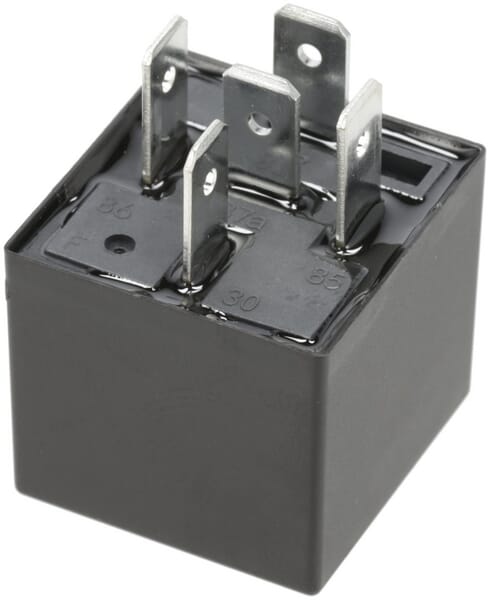 Mini relais 12V, double contact à fermeture, 2x20A, diode, sans support vue 2