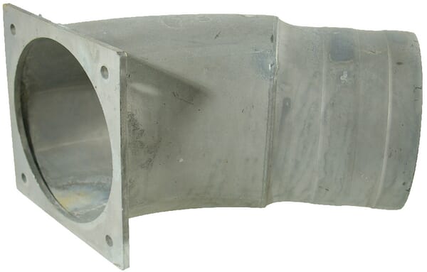 Oblouk 45° + příruba + Vývodka/hubice 8"