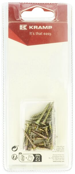 Vis pour panneaux d'aggloméré 3,5 x 25 mm (20) — réf. KRSPS3525P20B
