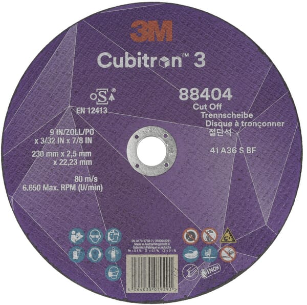 Disque à tronçonner Cubitron 3 230x2,5mm — réf. 88404