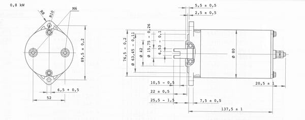 Moteur MPP DC 24 V 800 W vue 4
