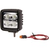 Work light LED, 40W, 4500lm, square, white, 98x74.5x101mm Deutsch plug, Wide flood, 4 LED's, Kramp