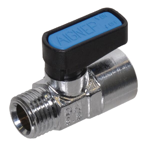Vanne bois. sph. mini 1/4" f/m — réf. 249098
