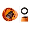 Rotating beacon Halogen, round, 12V, amber, housing: yellow, bolt on, Ø 155mm x194mm, KL 7000 by Hella