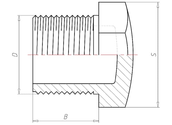 Bouchon 1/4" vue 2