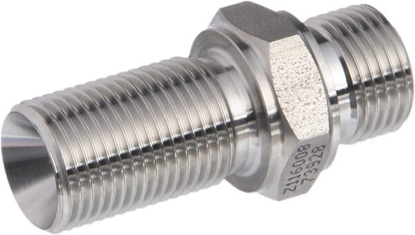 Přepážkové spojky z nerezové oceli, vnější BSP x vnější BSP