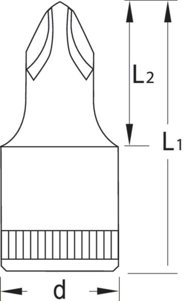 Vložka nástrč. klíče Bit1/4-PH NO.1