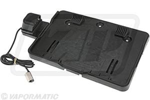 Support de plaque d'immatriculation LED, 12-24V, carré, système Click Connect (Jaeger ) — réf. VLC2399