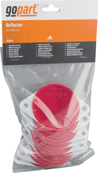 Catadioptre rond rouge Ø75mm à visser — réf. LA75018