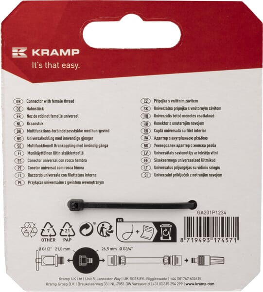 Raccord femelle pour robinet 1/2"-3/4" vue 6